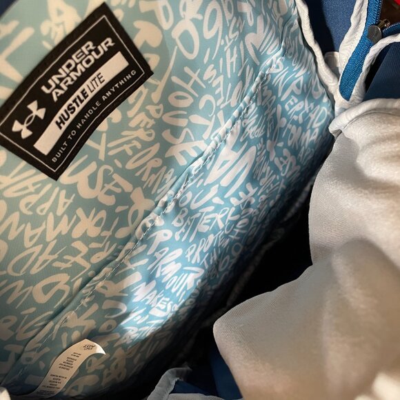 FIRM. Under Armour Storm TEAL Hustle Lite backpack Laptop bag, College, Camping - Picture 12 of 15